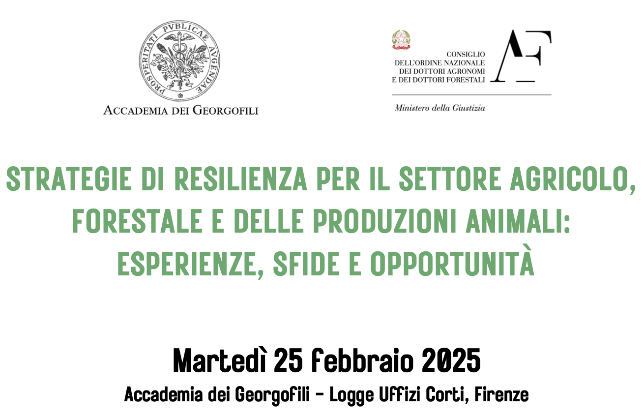 Strategie di resilienza per il settore agricolo, forestale e delle produzioni animali: esperienze, sfide e opportunit&agrave;